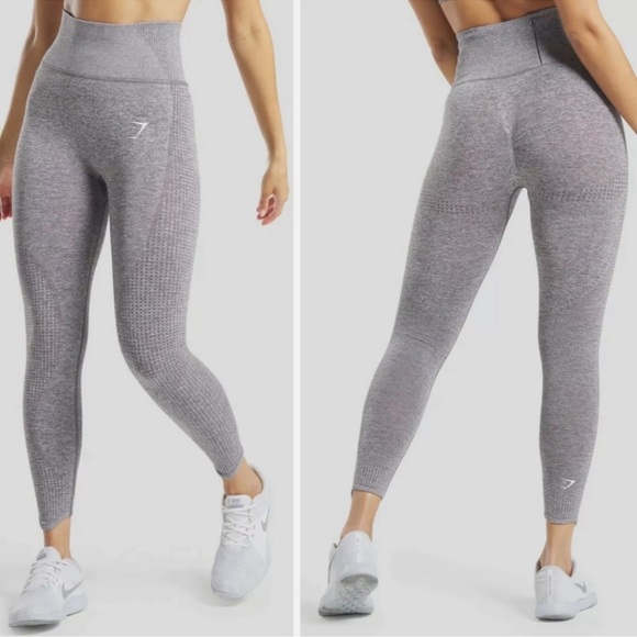 Gymshark Pants - Gymshark Vital Seamless Leggings - Smokey Grey Marl